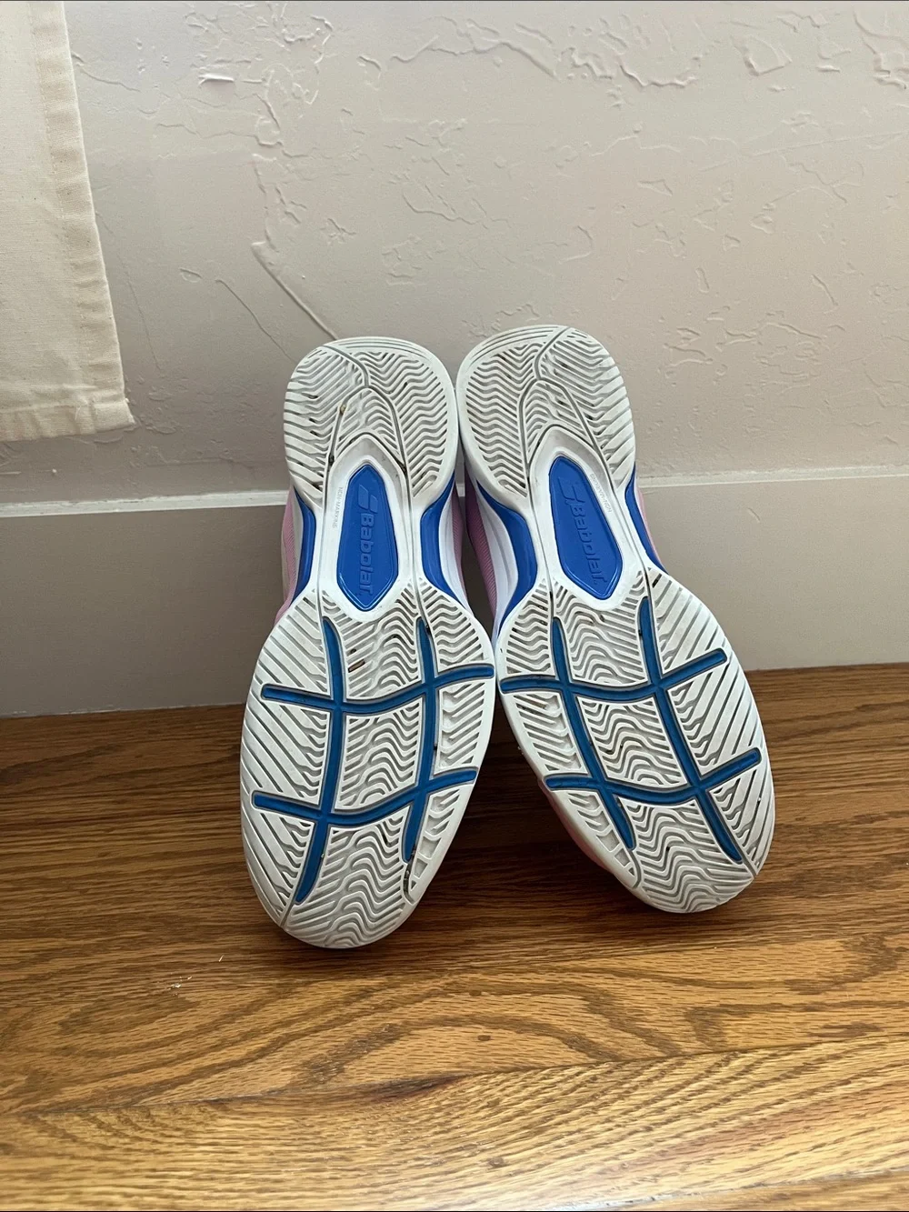 Babolot Women's Tennis Sneakers Pink with Navy Accents SFX 3 All Court